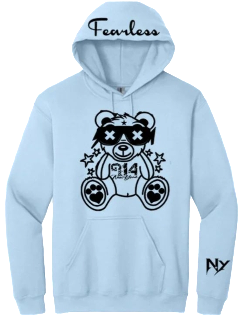Powder Blue Long Sleeve Hoodie